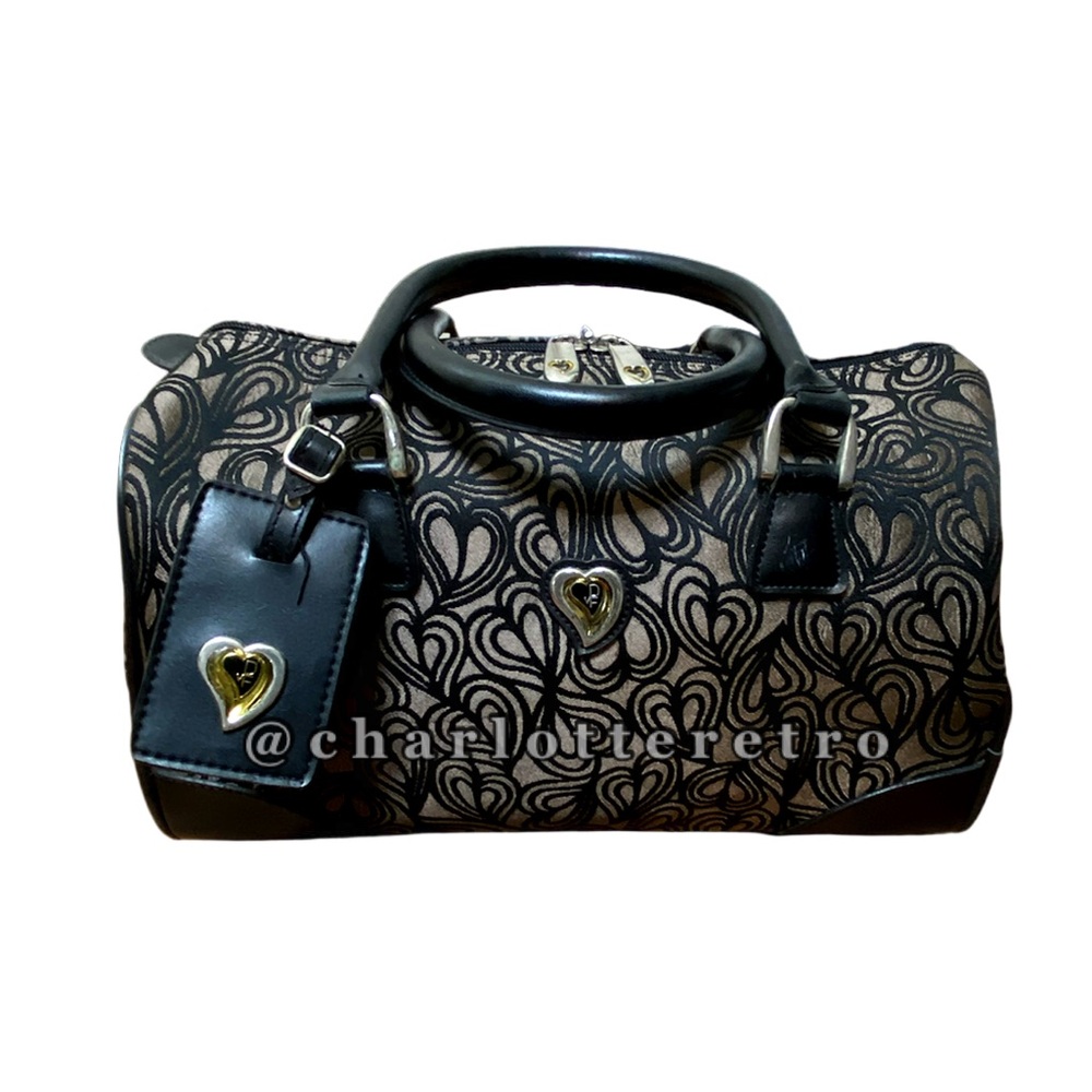 vtg DVF • Diane von Furstenburg • All-over Hearts Doctor Bag w Feet - Picture 2 of 13